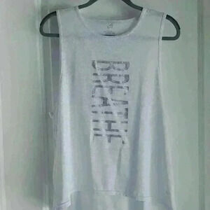 White Tank Top by Soho Sport. Sz lg.